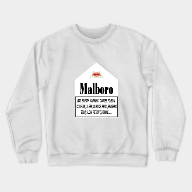 Malboro Warning Crewneck Sweatshirt by philtomato